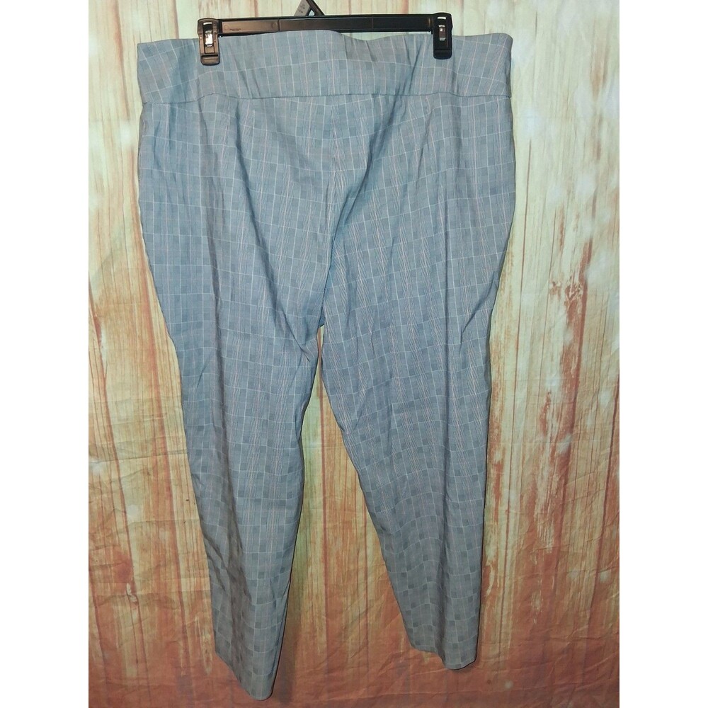 Laura Cruz Plaid Taper Pull-on Pants Sz 3X